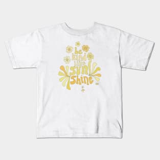 be kind like sunshine // retro surf art by surfy birdy Kids T-Shirt